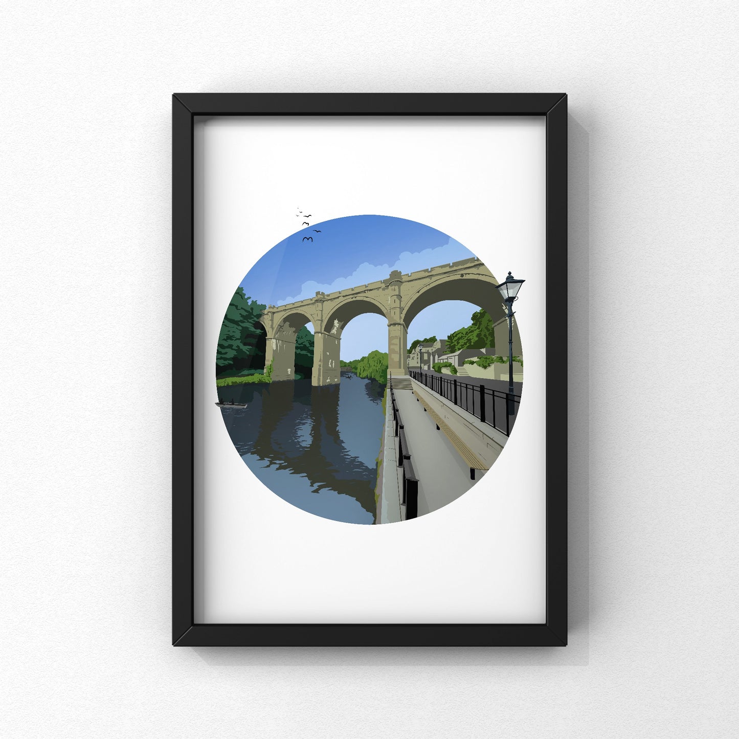 Knaresborough Viaduct | Yorkshire Print | A5 A4 A3 - Millstones & Moor