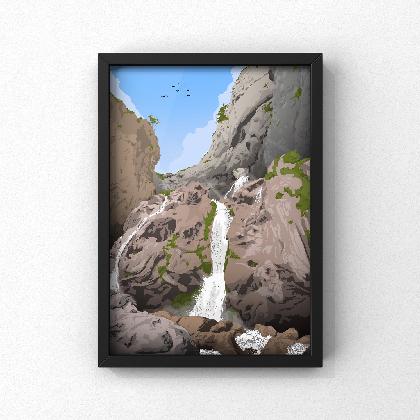 Bespoke Landscape Print | Commission | A4 A3 - Millstones & Moor