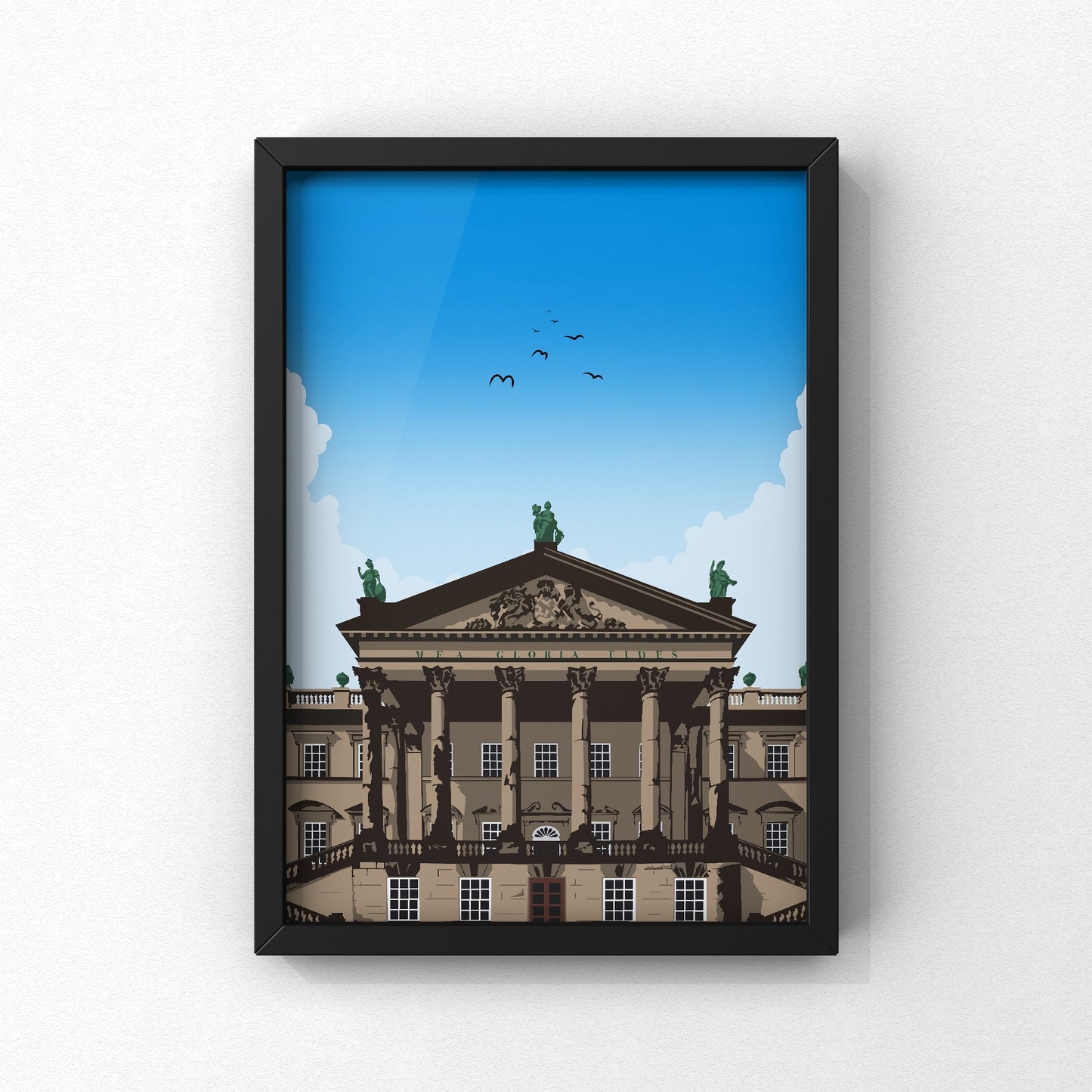 Wentworth Woodhouse Print | Rotherham Print | A5 A4 A3 - Millstones & Moor