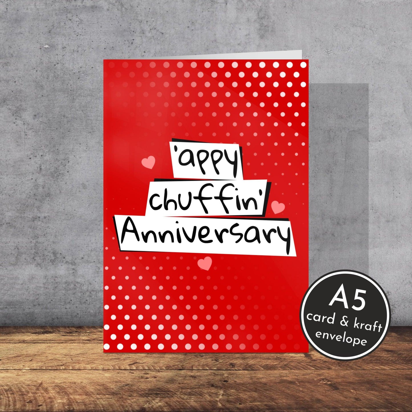 Happy Anniversary Card | Yorkshire Slang | A5 Card and Envelope - Millstones & Moor