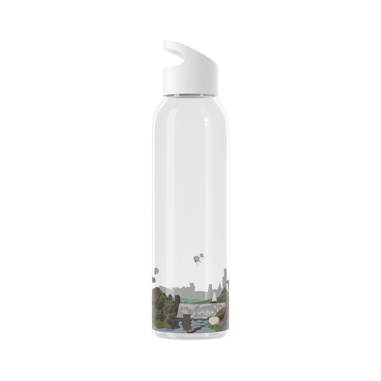 Peak District Illustrated Water Bottle - Millstones & Moor