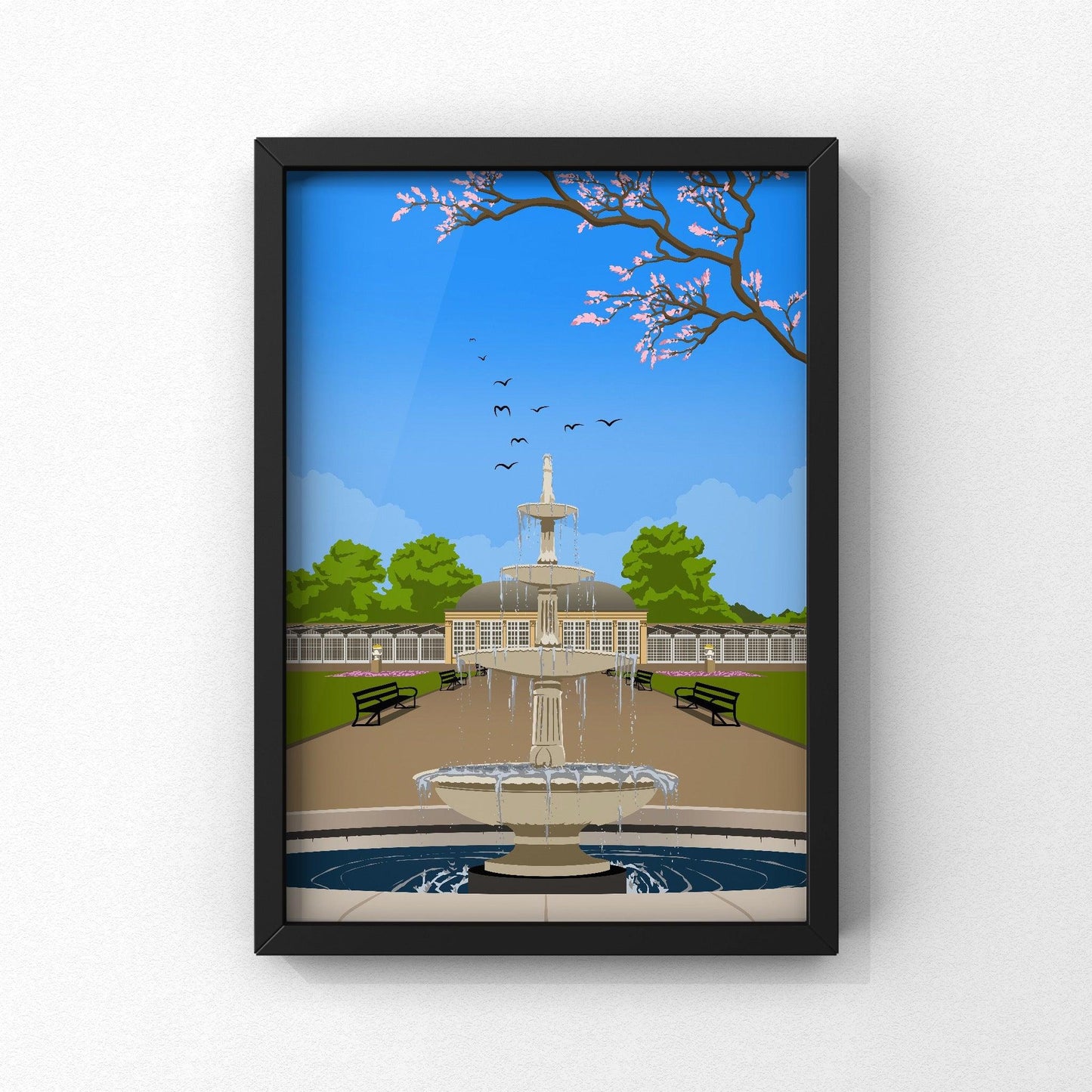 Botanical Gardens | Sheffield Print | A5 A4 A3 - Millstones & Moor