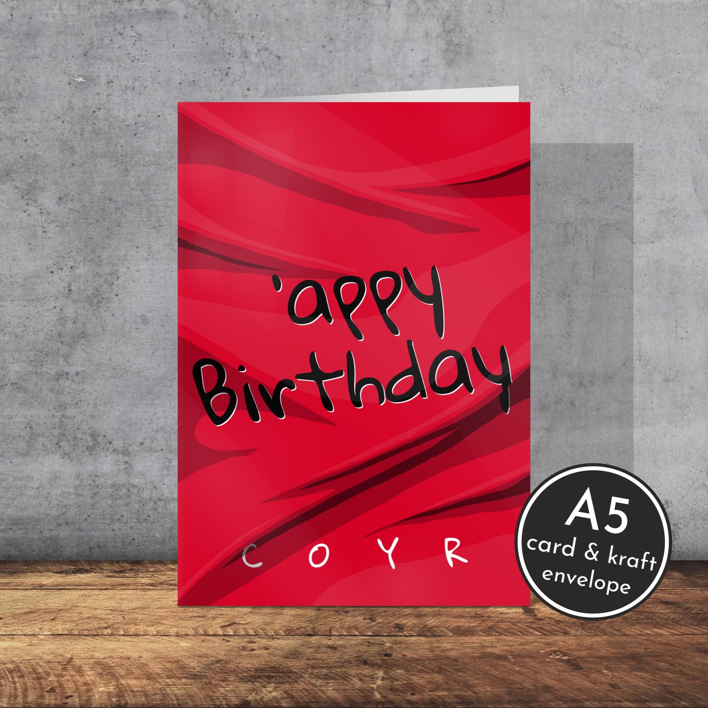 Barnsley FC Themed Birthday Card | Yorkshire Slang | A5 Card and Envelop - Millstones & Moor