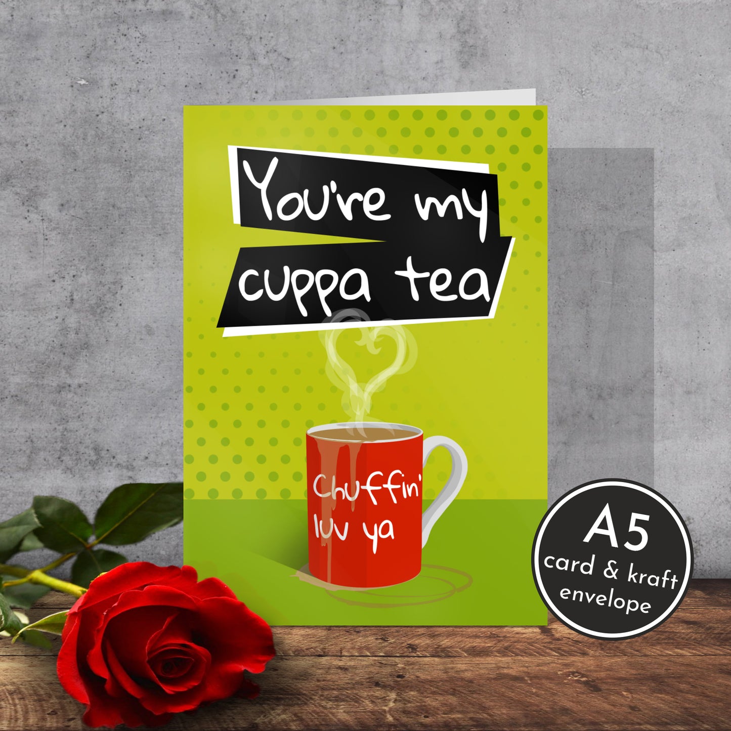 Yorkshire Valentine’s Day Card | Yorkshire Slang | A5 Card and Envelope - Millstones & Moor