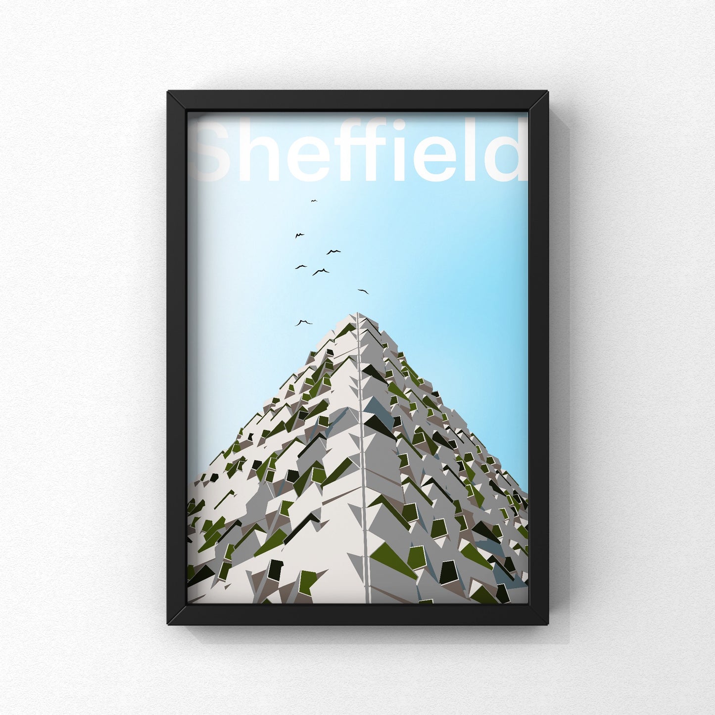 Cheese Grater Car Park | Sheffield Print | A5 A4 A3 - Millstones & Moor