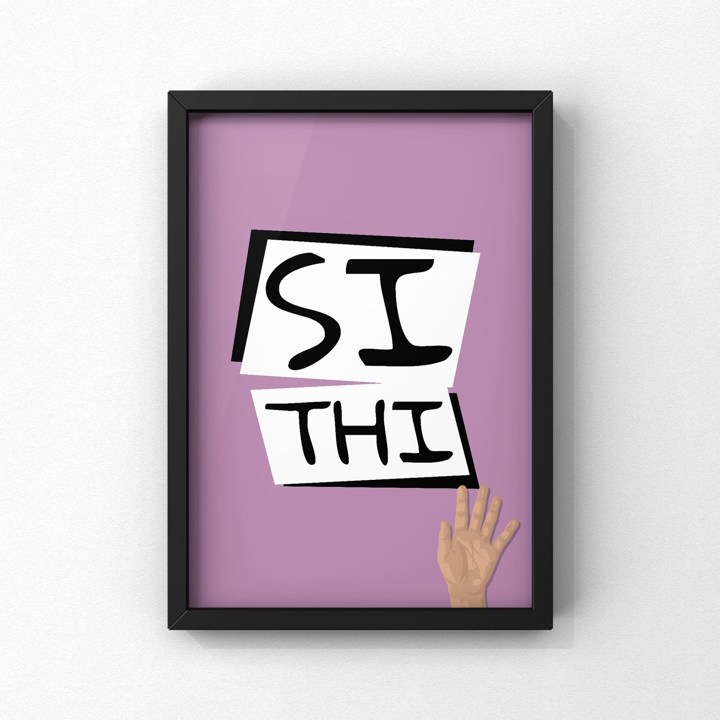 Si Thi Yorkshire Print | Yorkshire Slang | A5 A4 A3 - Millstones & Moor