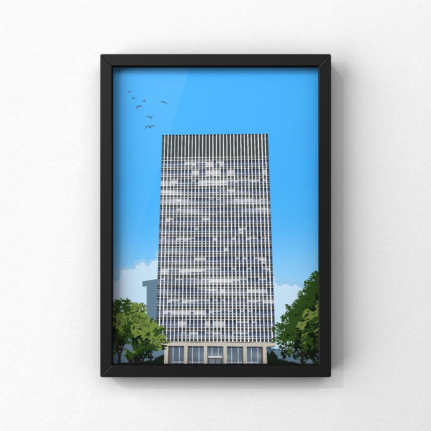 Arts Tower | Sheffield Print | A5 A4 A3 - Millstones & Moor