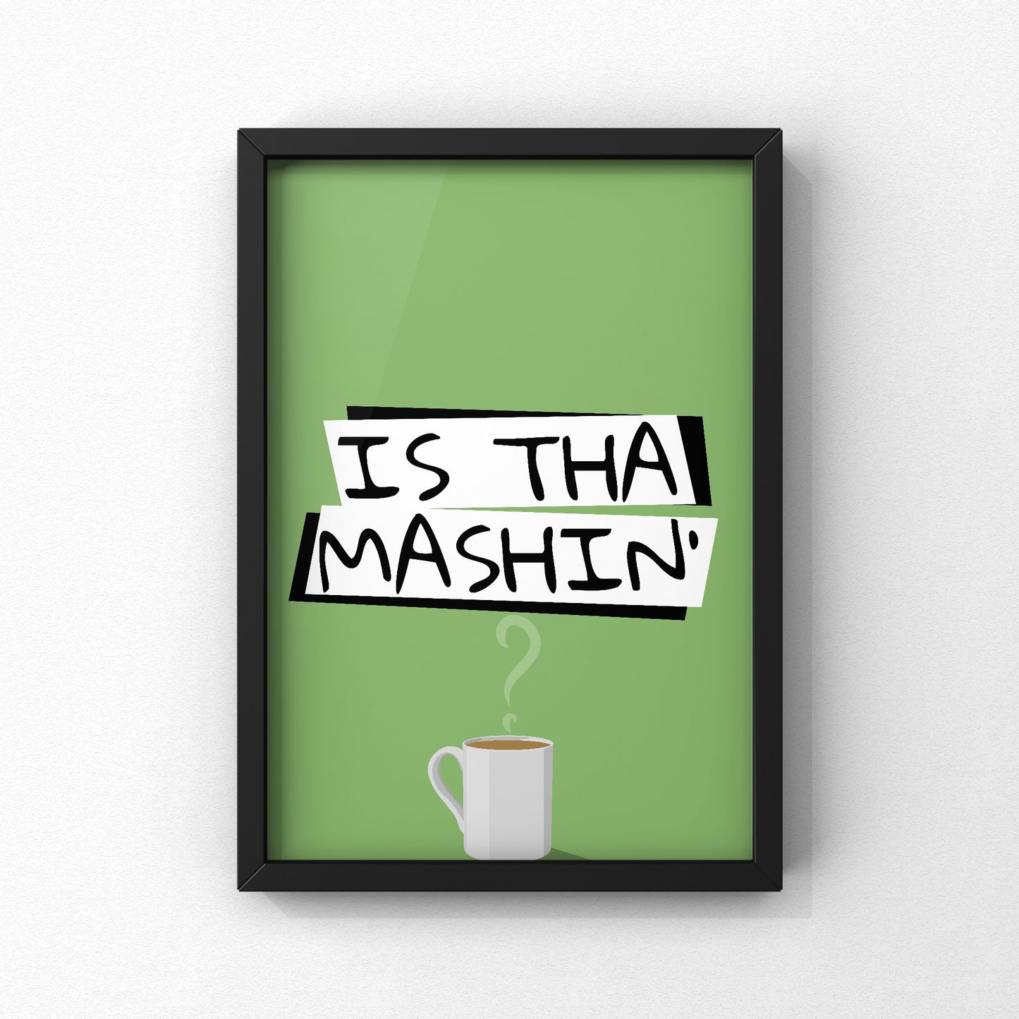 Is Tha Mashin’? Yorkshire Print | Yorkshire Slang | A5 A4 A3 - Millstones & Moor