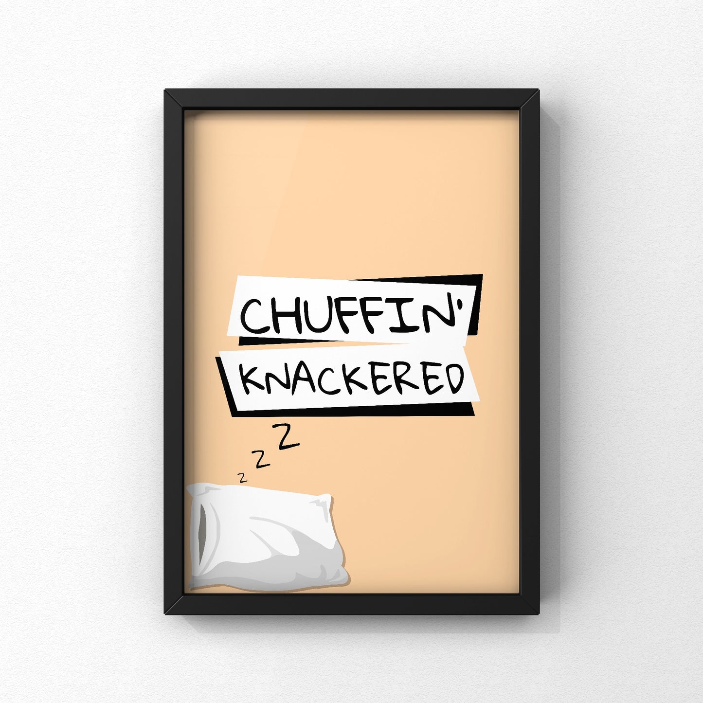Chuffin’ Knackered Yorkshire Print | Yorkshire Slang | A5 A4 A3 - Millstones & Moor
