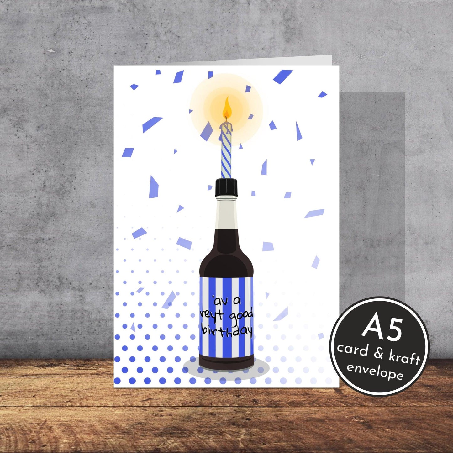 Henderson’s Relish Sheffield Wednesday Birthday Card | Sheffield Slang | A5 Card and Envelope - Millstones & Moor