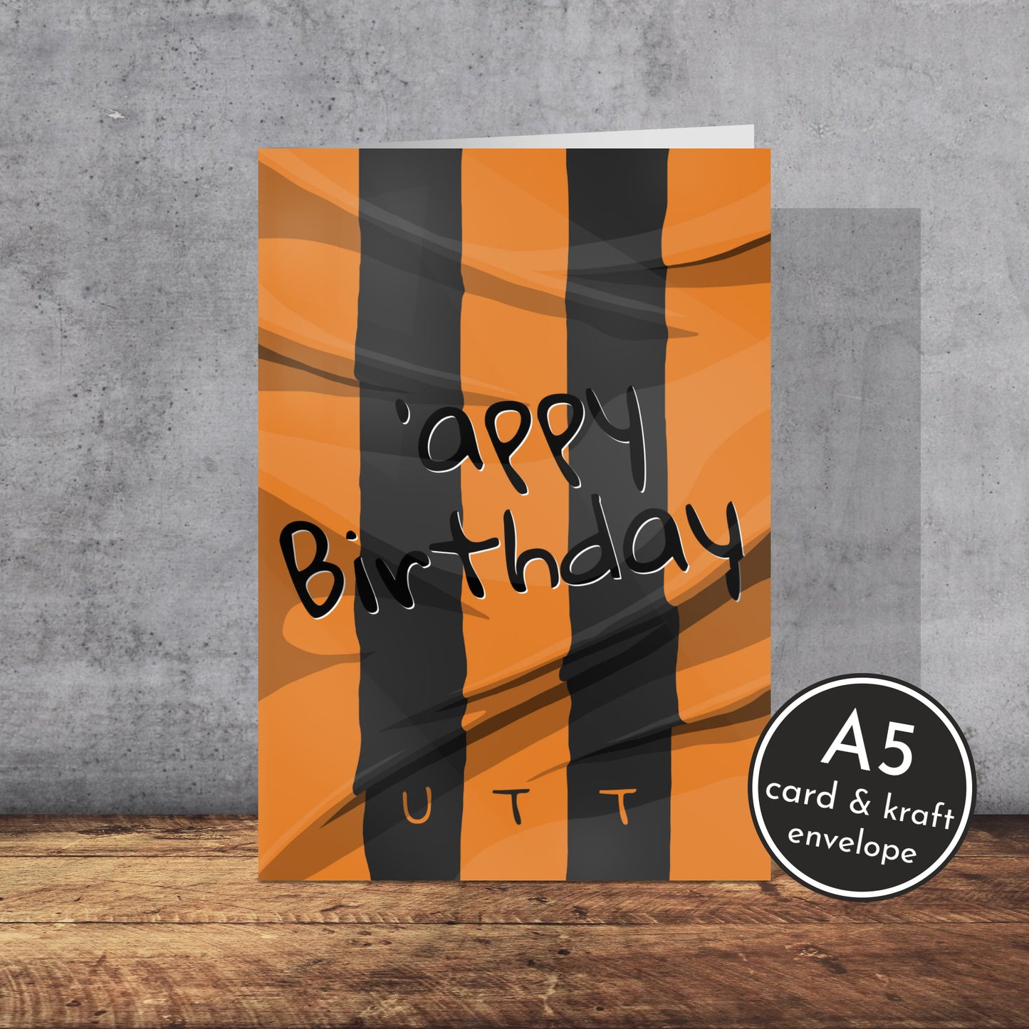 Hull City Themed Birthday Card | Yorkshire Slang | A5 Card and Envelope - Millstones & Moor