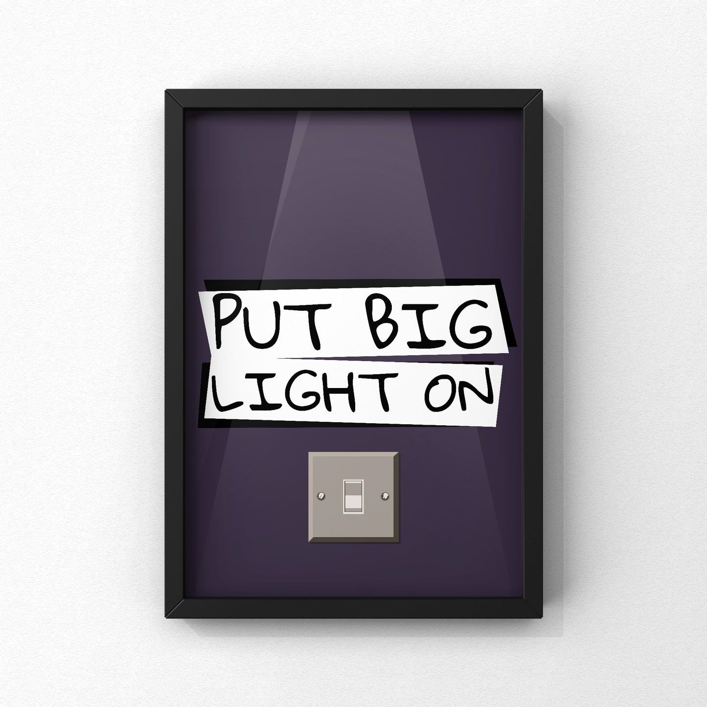 Put Big Light On Yorkshire Print | Yorkshire Slang | A5 A4 A3 - Millstones & Moor