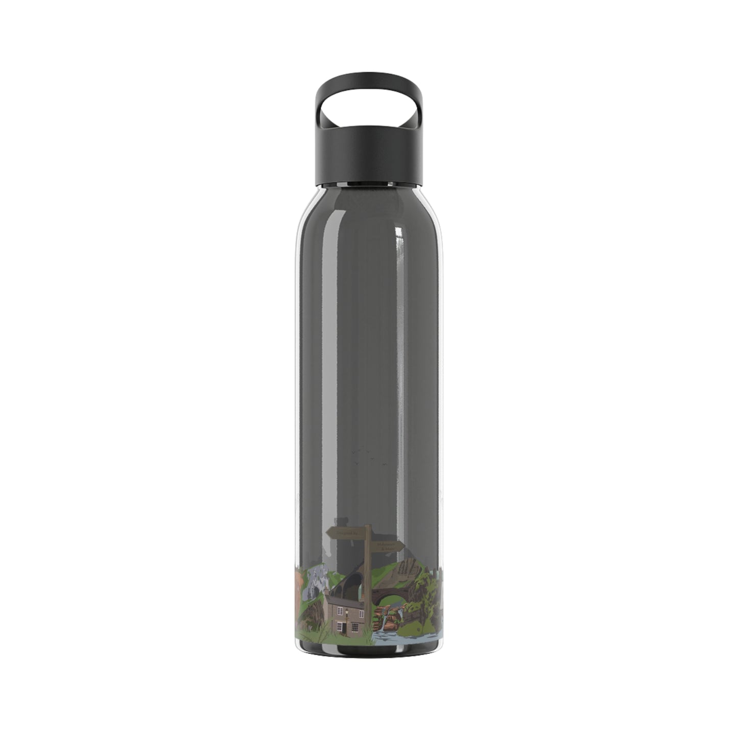 Peak District Illustrated Water Bottle - Millstones & Moor
