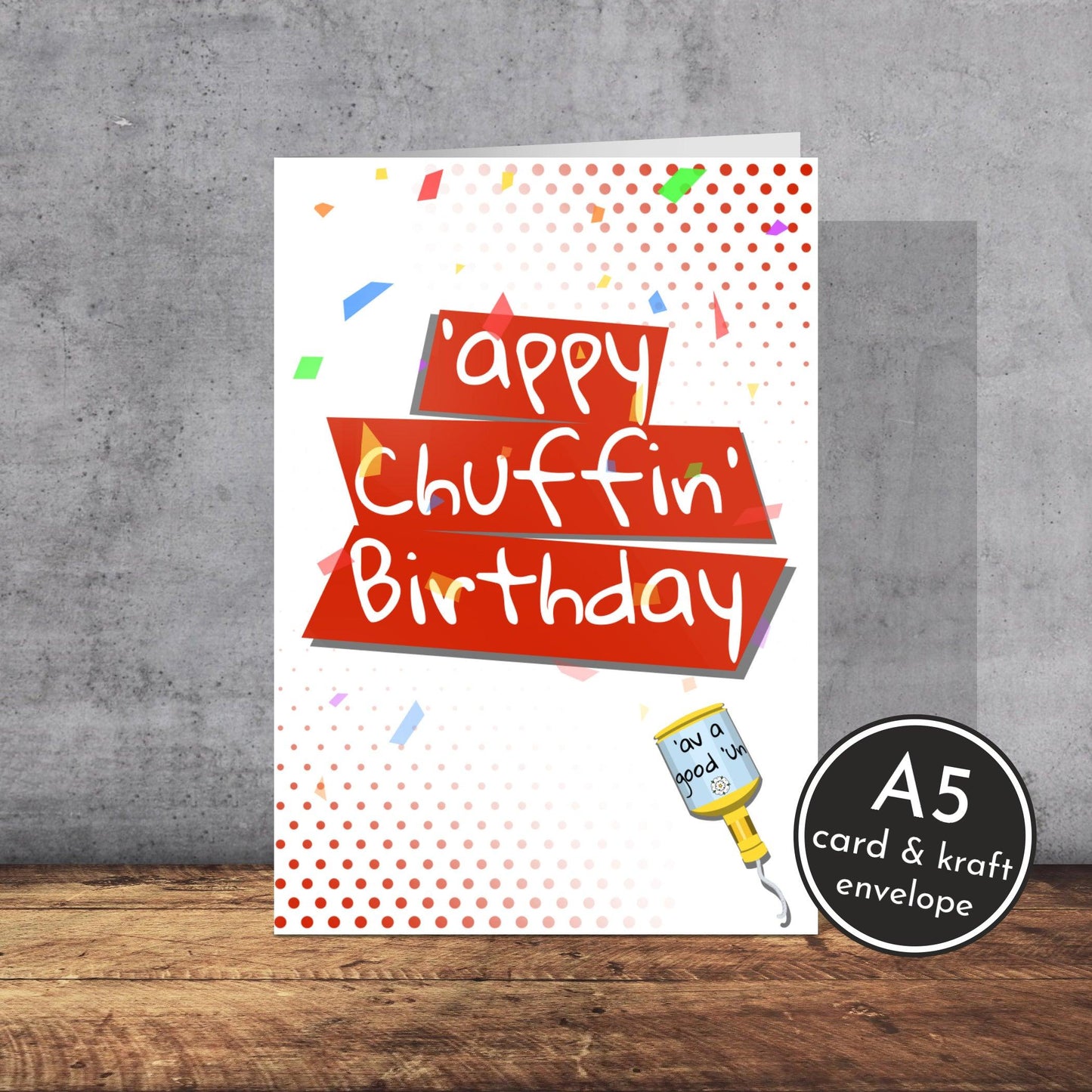 Happy Birthday Card | Yorkshire slang | A5 Card and Envelope - Millstones & Moor