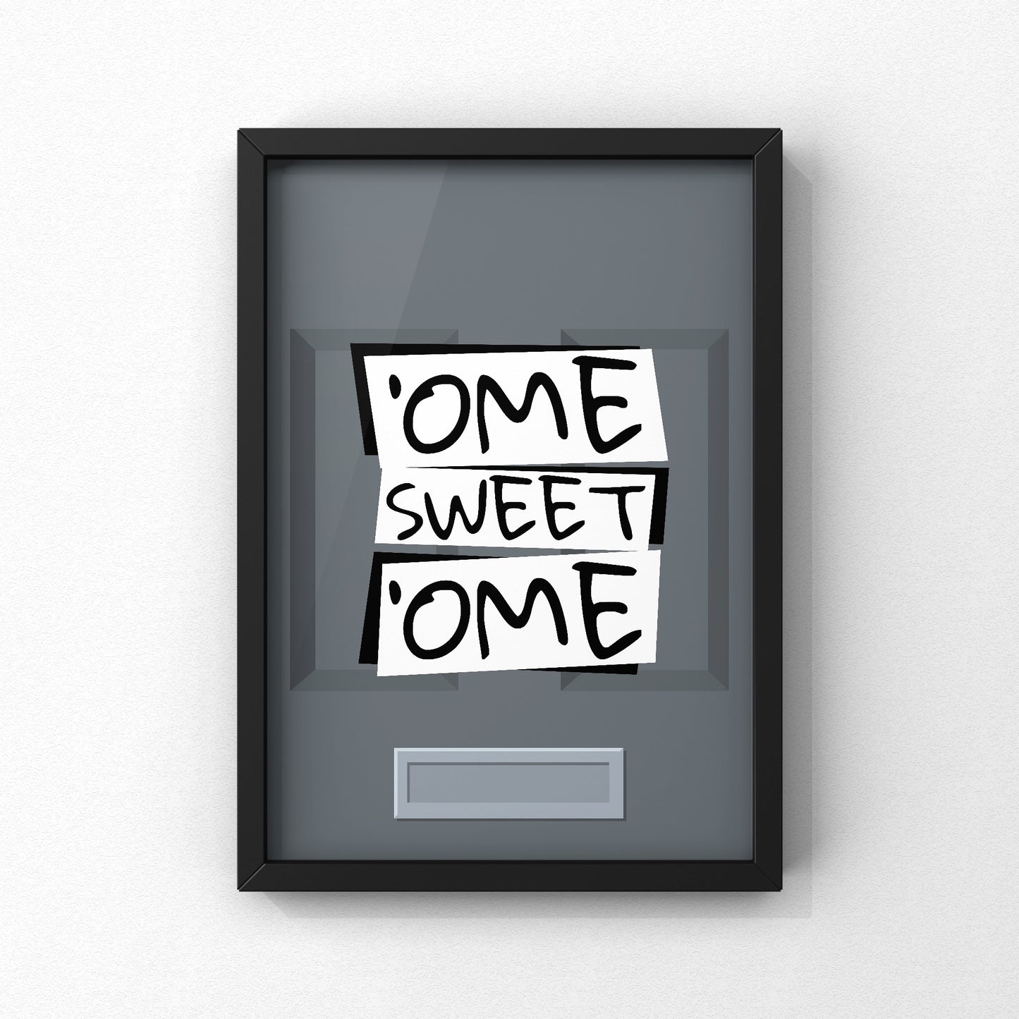 ‘Ome Sweet ‘Ome Yorkshire Print | Yorkshire Slang | A5 A4 A3 - Millstones & Moor