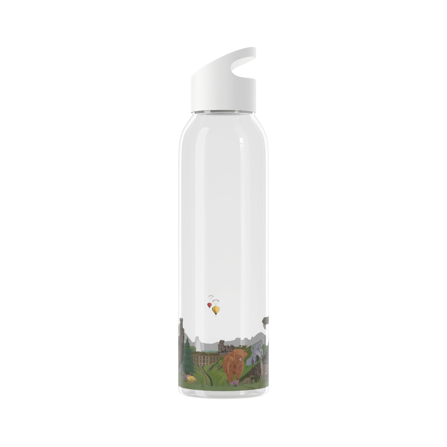 Peak District Illustrated Water Bottle - Millstones & Moor