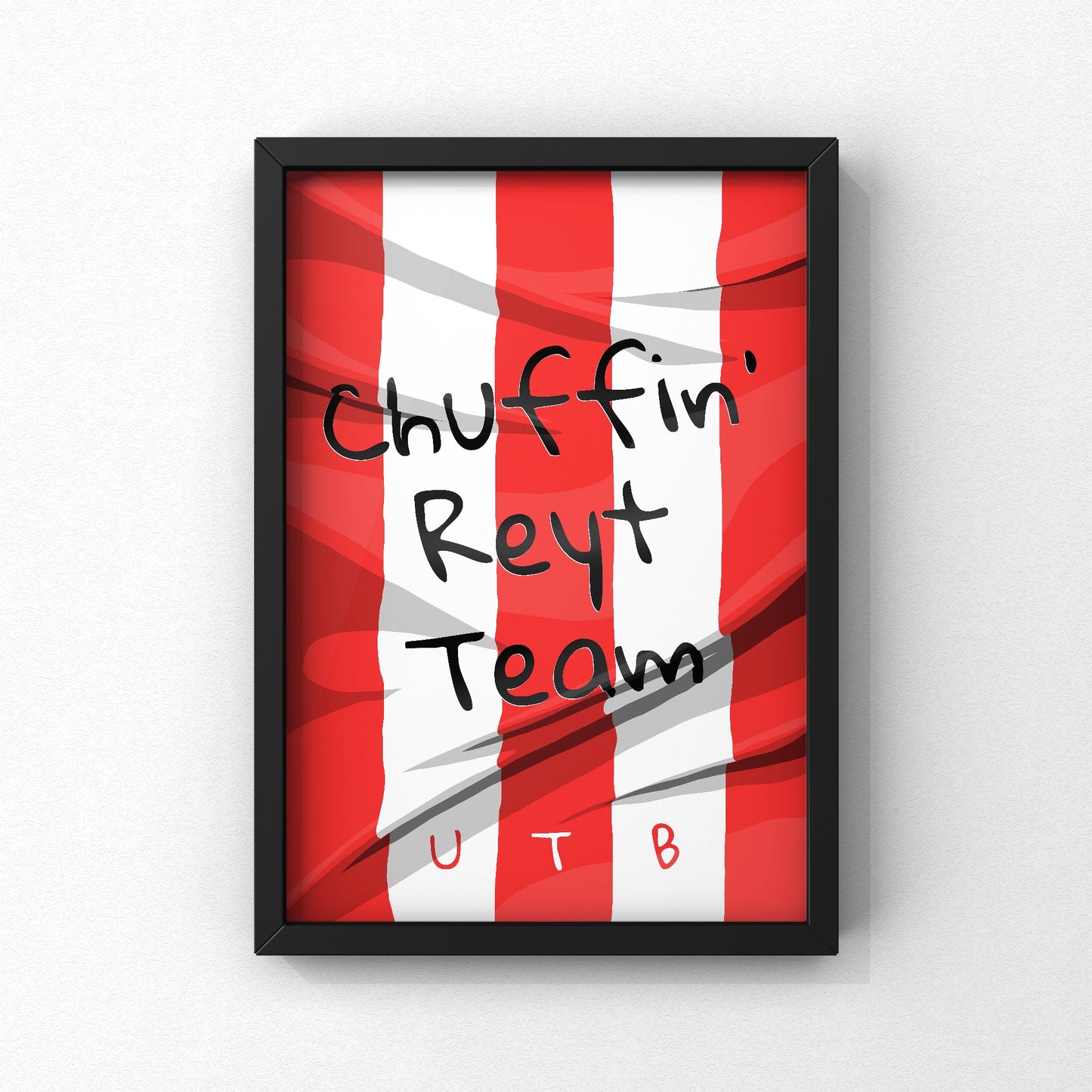 Sheffield United Shirt Print | SUFC | A5 A4 A3 - Millstones & Moor