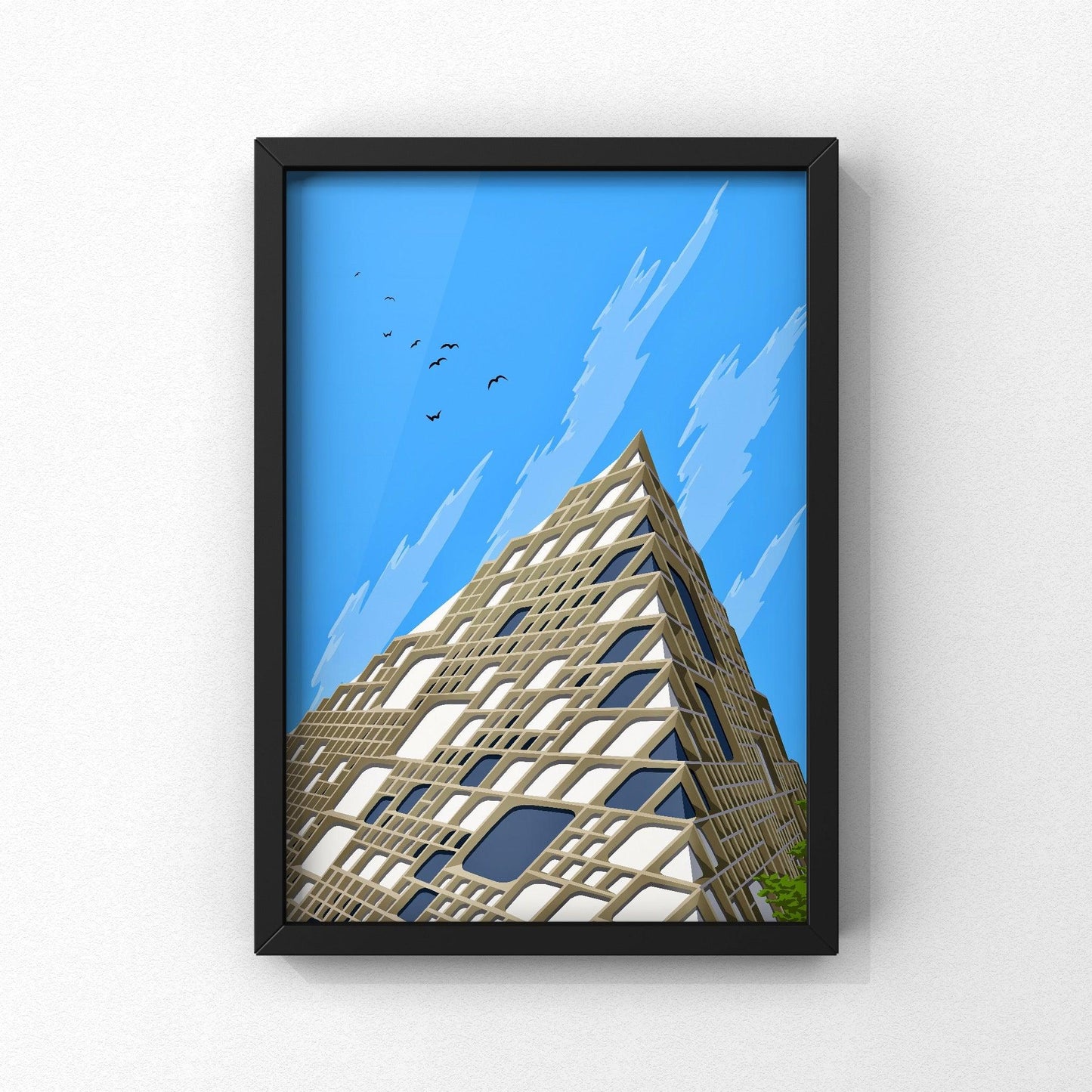 Diamond Building | Sheffield Print | A5 A4 A3 - Millstones & Moor