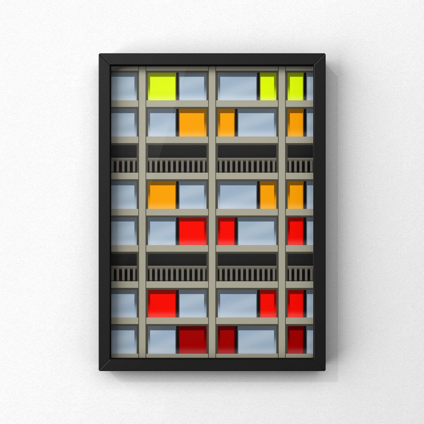 Sheffield Park Hill Flats | Sheffield Print | A5 A4 A3 - Millstones & Moor