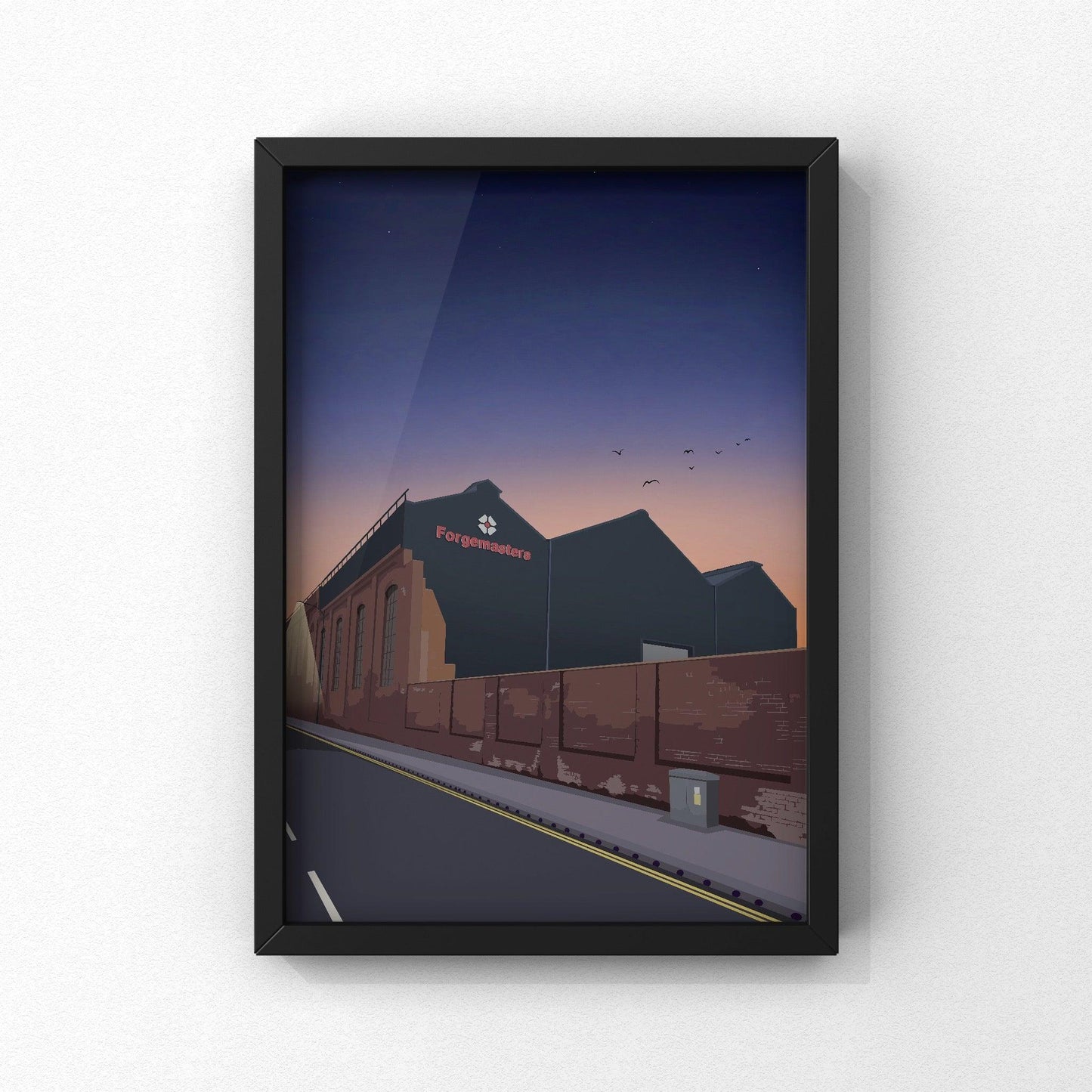 Forgemasters Building | Sheffield Print | A5 A4 A3 - Millstones & Moor