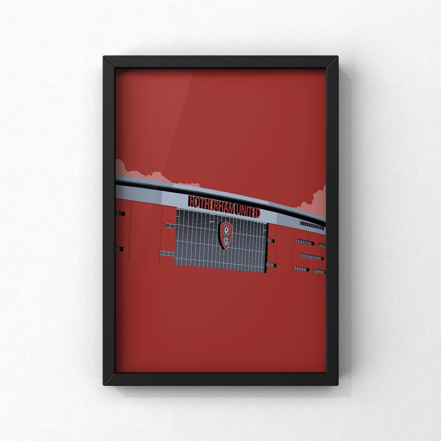Rotherham United Ground Print | New York Stadium | A5 A4 A3 - Millstones & Moor