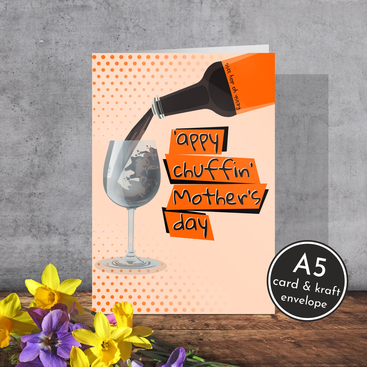 Henderson’s Relish Wine Mother’s Day Card | Yorkshire Slang | A5 Card and Envelope - Millstones & Moor