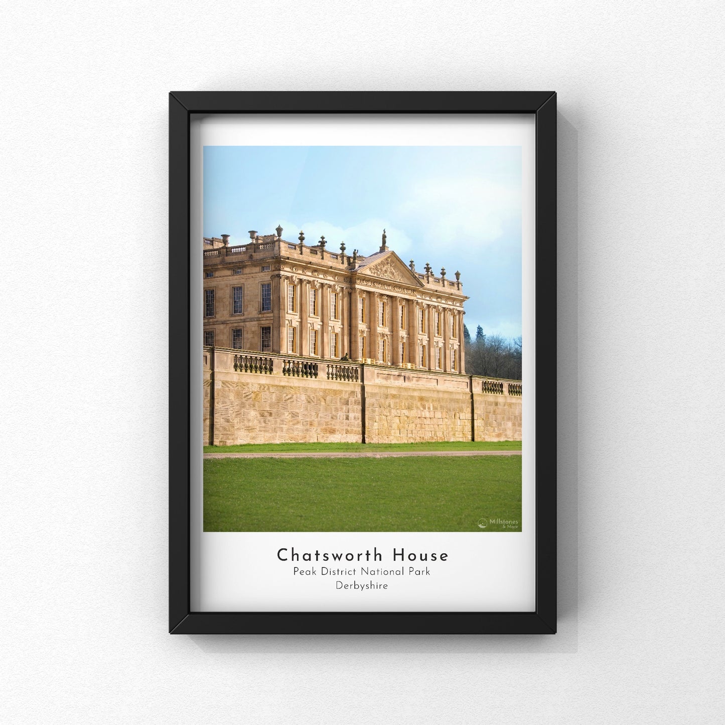 Chatsworth House Photograph Print | Peak District Photo Artwork | A5 A4 A3