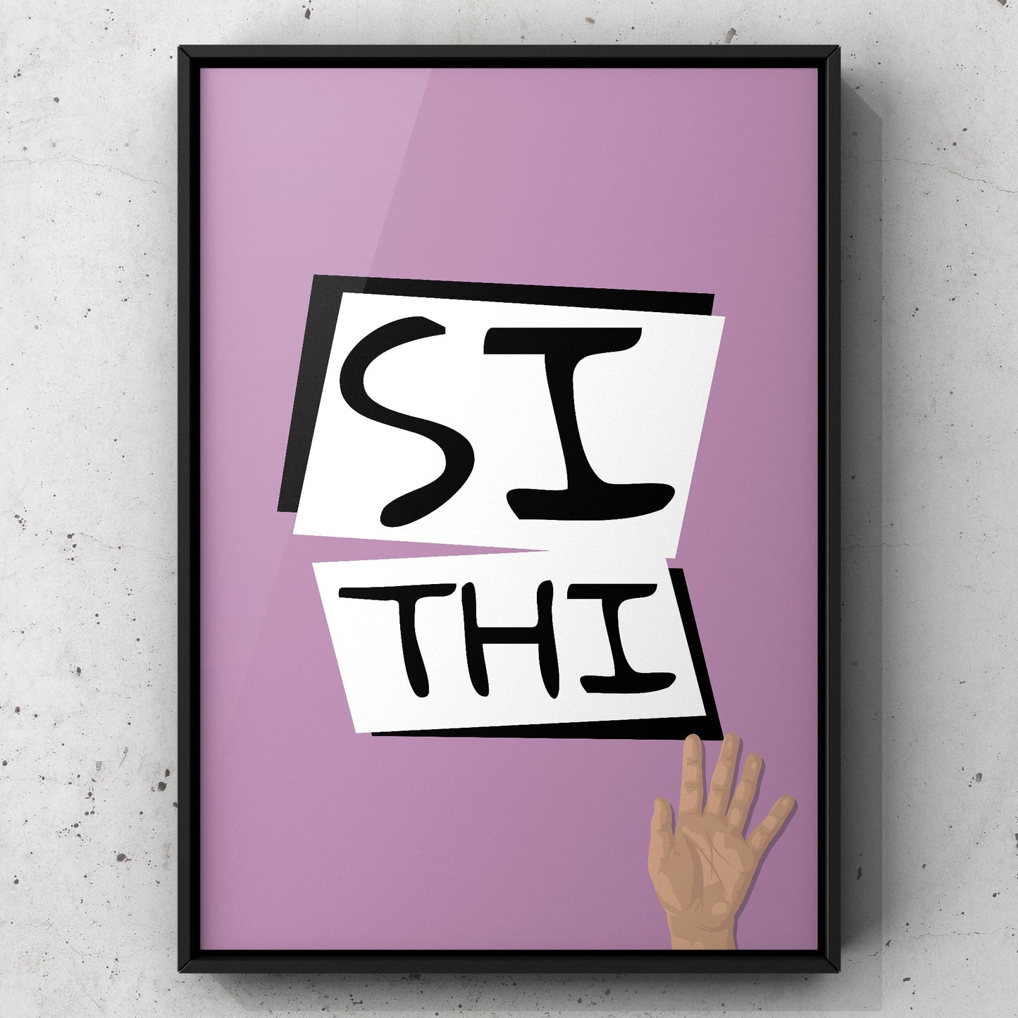 Si Thi Yorkshire Print | Yorkshire Slang | A5 A4 A3