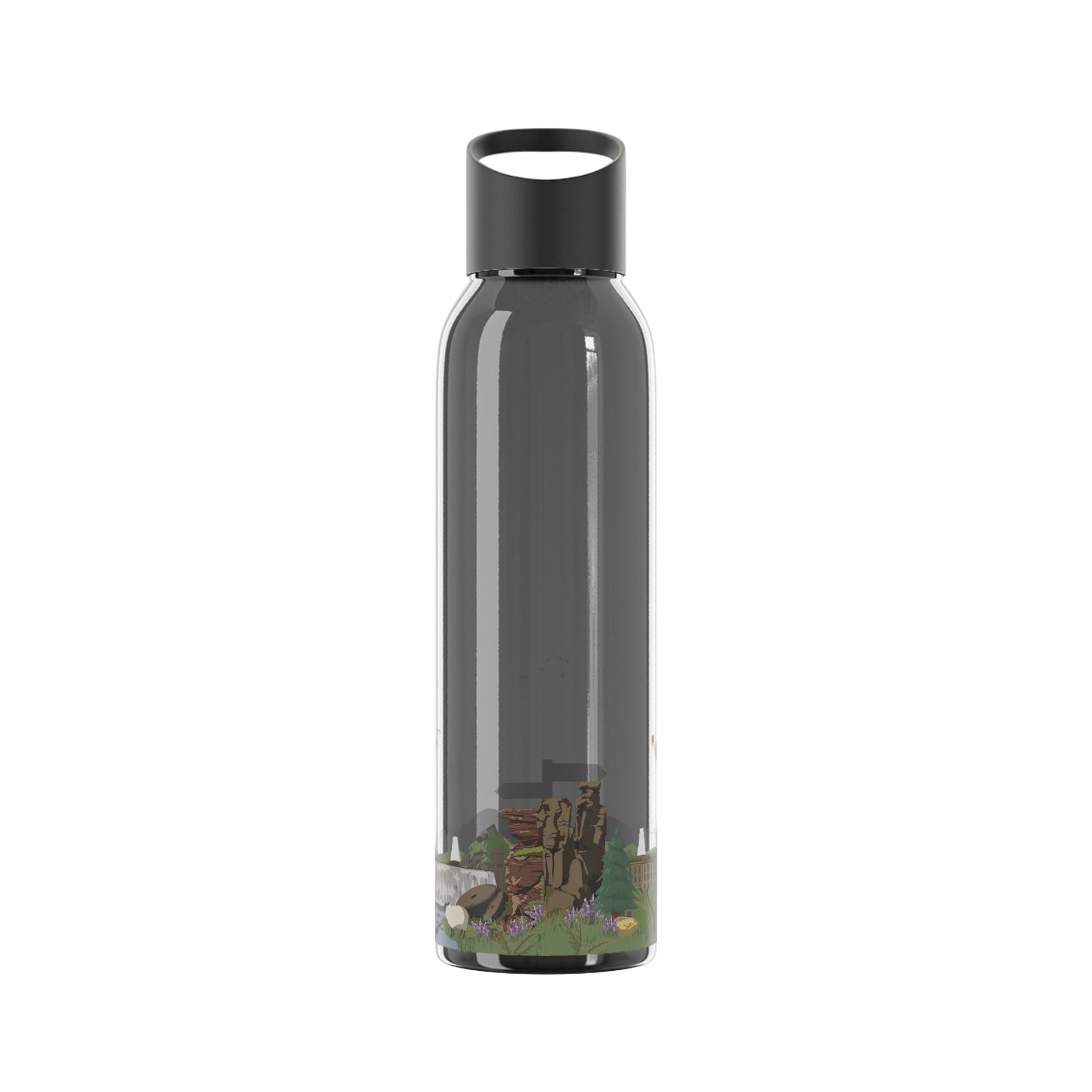 Peak District Illustrated Water Bottle - Millstones & Moor