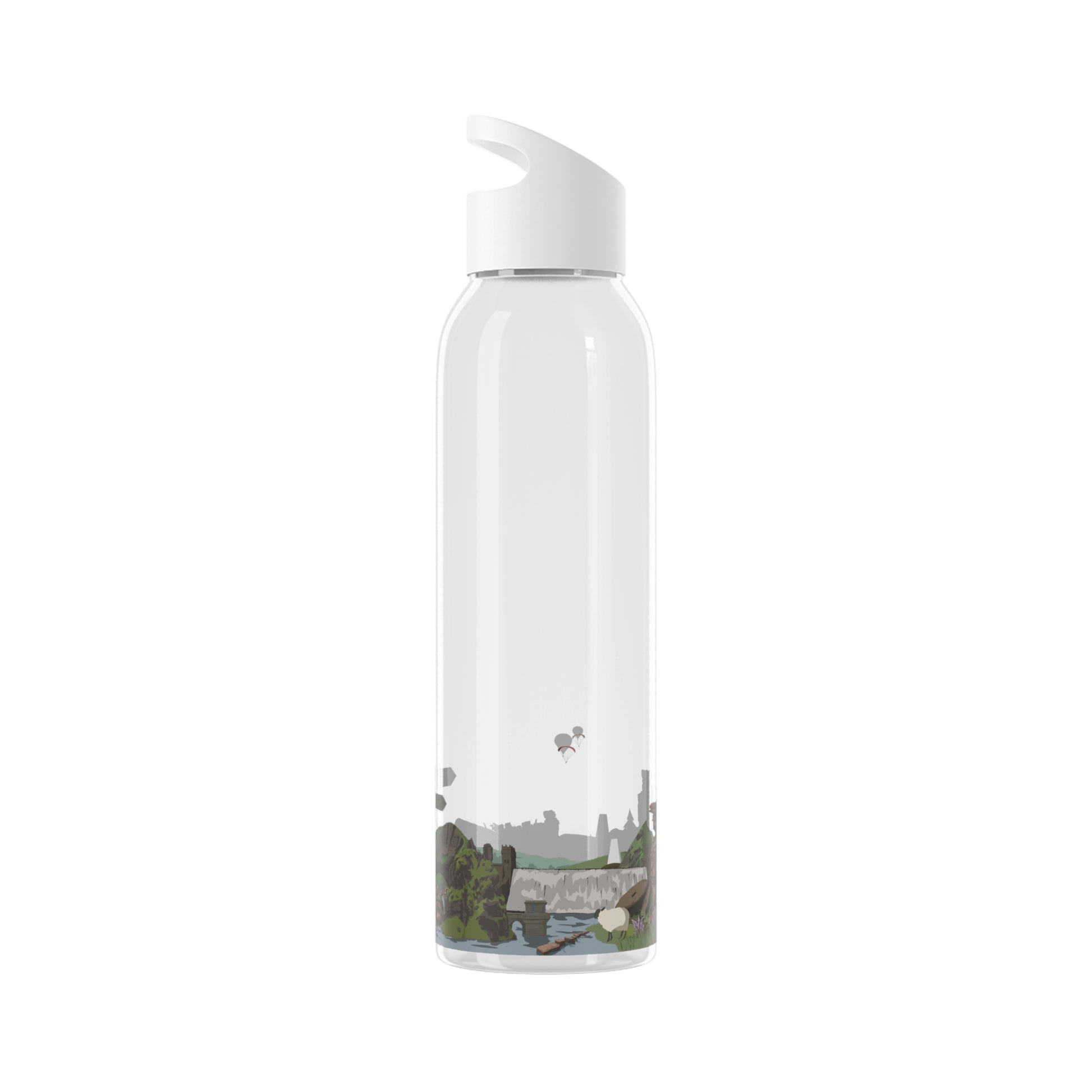 Peak District Illustrated Water Bottle - Millstones & Moor