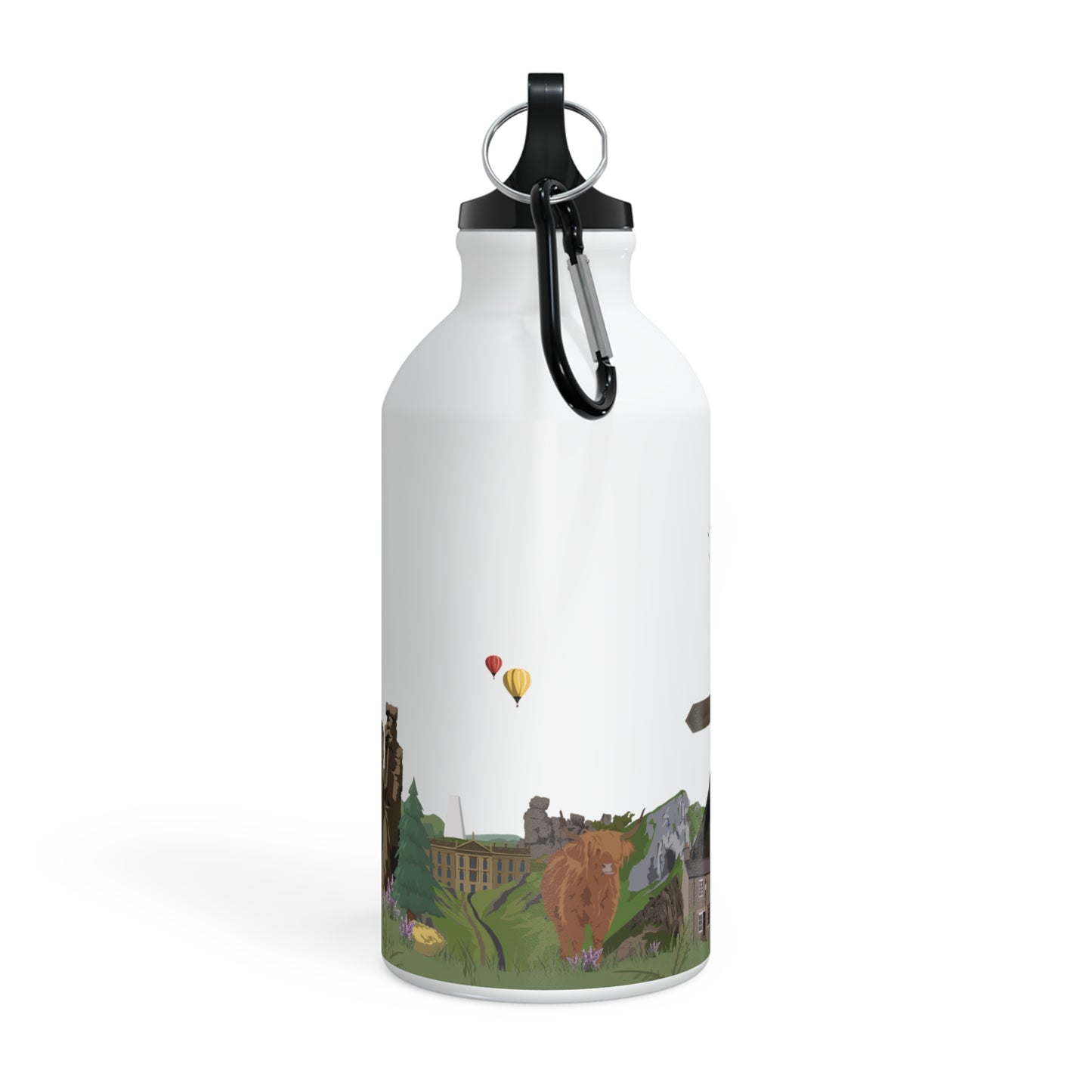 Peak District National Park illustrated metal water bottle