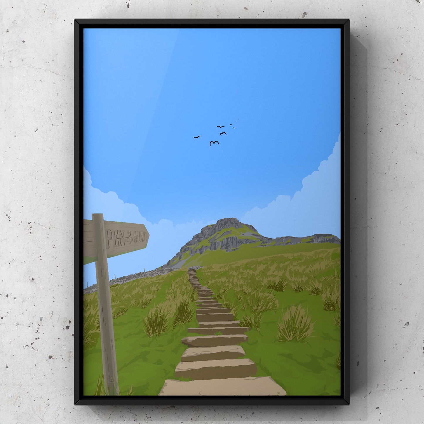 Pen-y-ghent | Yorkshire Print | A5 A4 A3