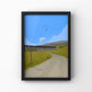 Whernside Yorkshire three peaks digital illustration print