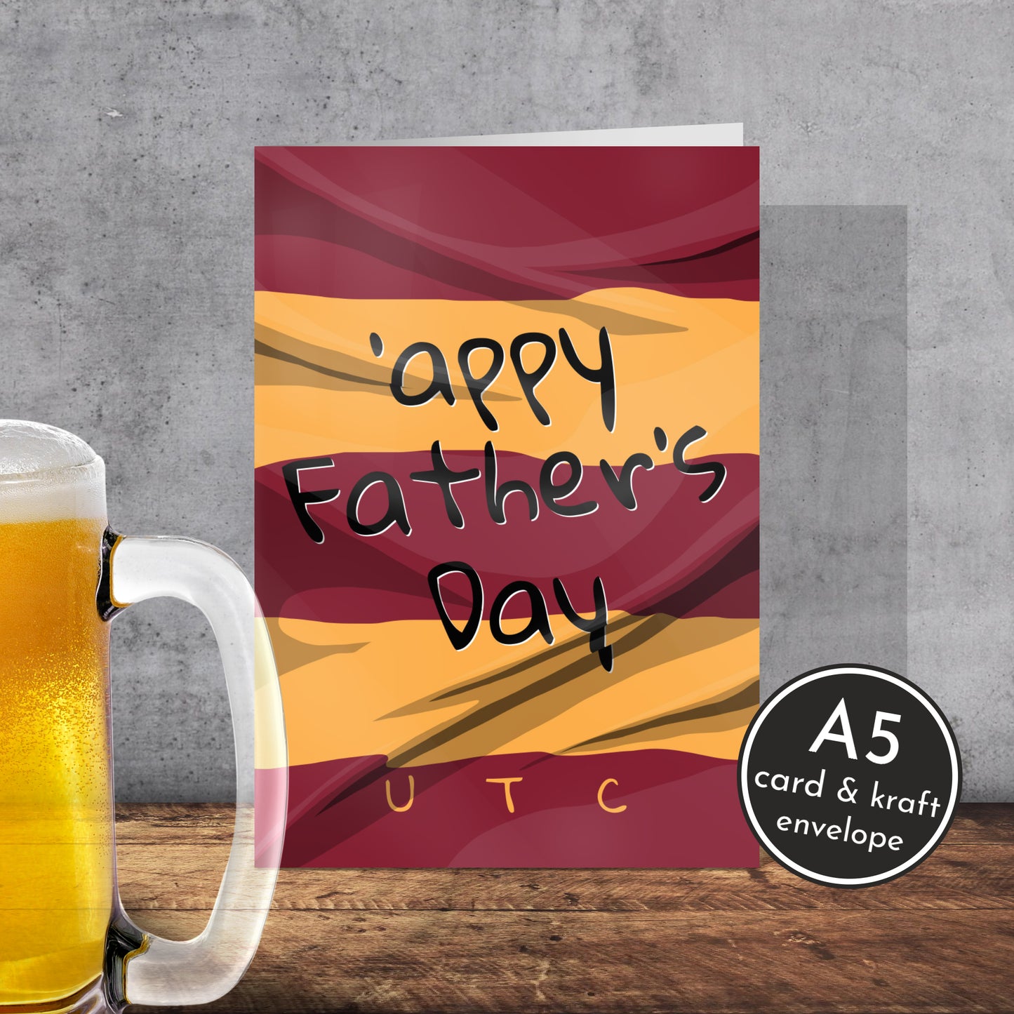 Bradford City Football Club Father’s Day Card | Yorkshire Slang | A5 Card and Envelope - Millstones & Moor