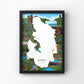 Peak District Map Print | Peak District Artwork | A5 A4 A3 (Copy) - Millstones & Moor
