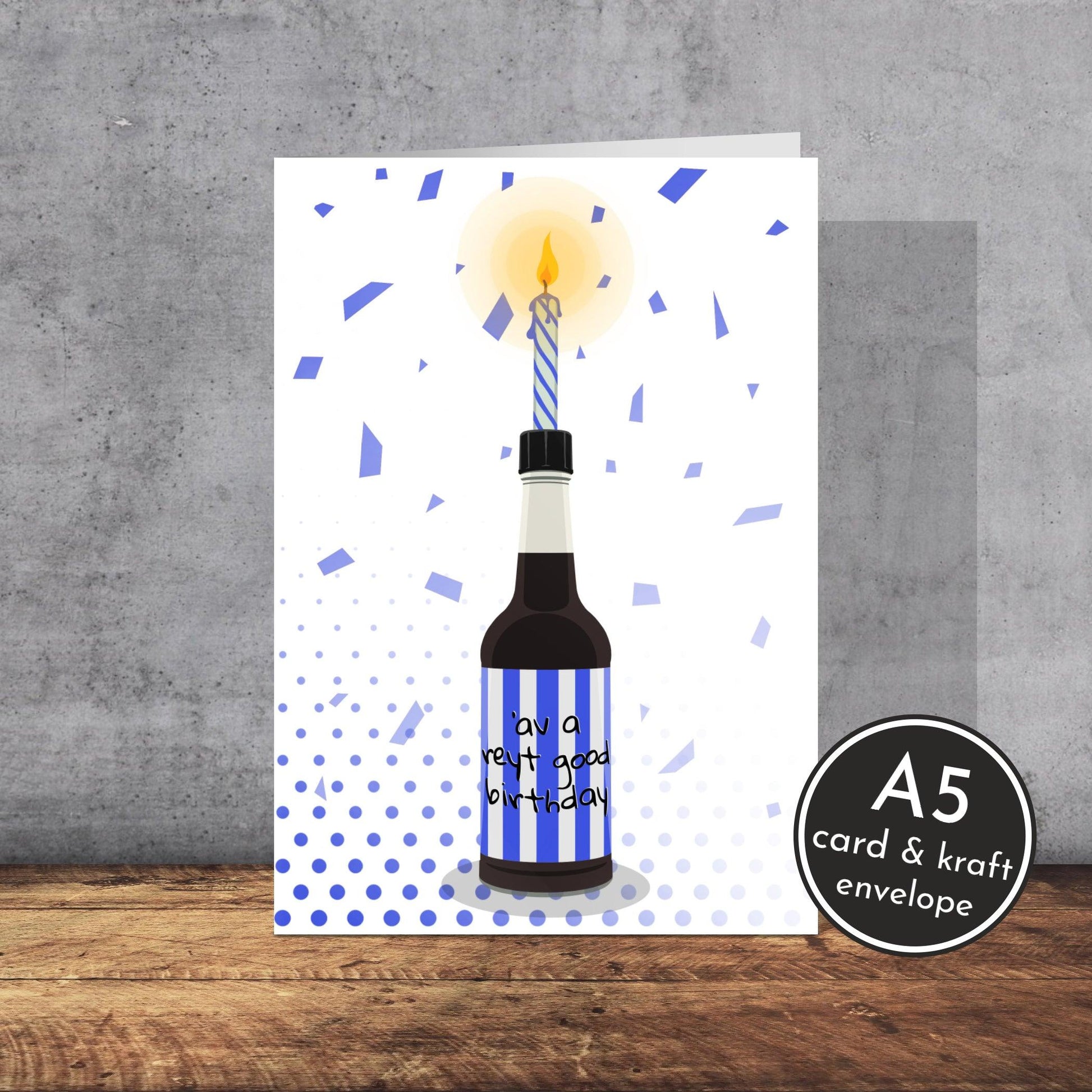 Henderson’s Relish Sheffield Wednesday Birthday Card | Sheffield Slang | A5 Card and Envelope - Millstones & Moor