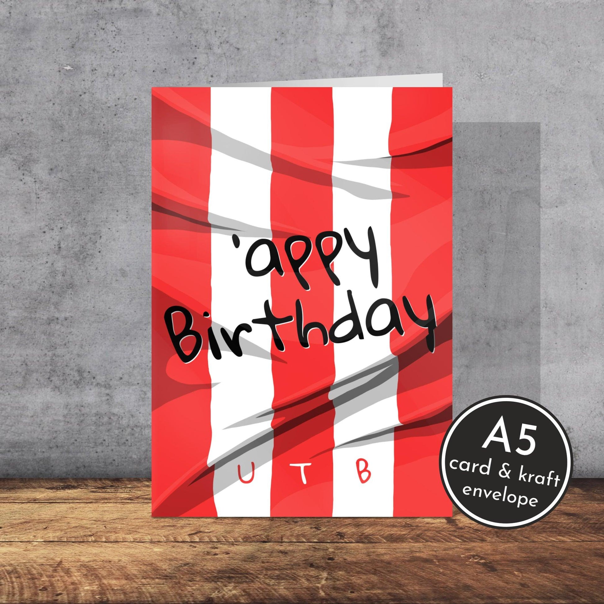 Sheffield United Themed Birthday Card | Sheffield Slang | A5 Card and Envelope - Millstones & Moor