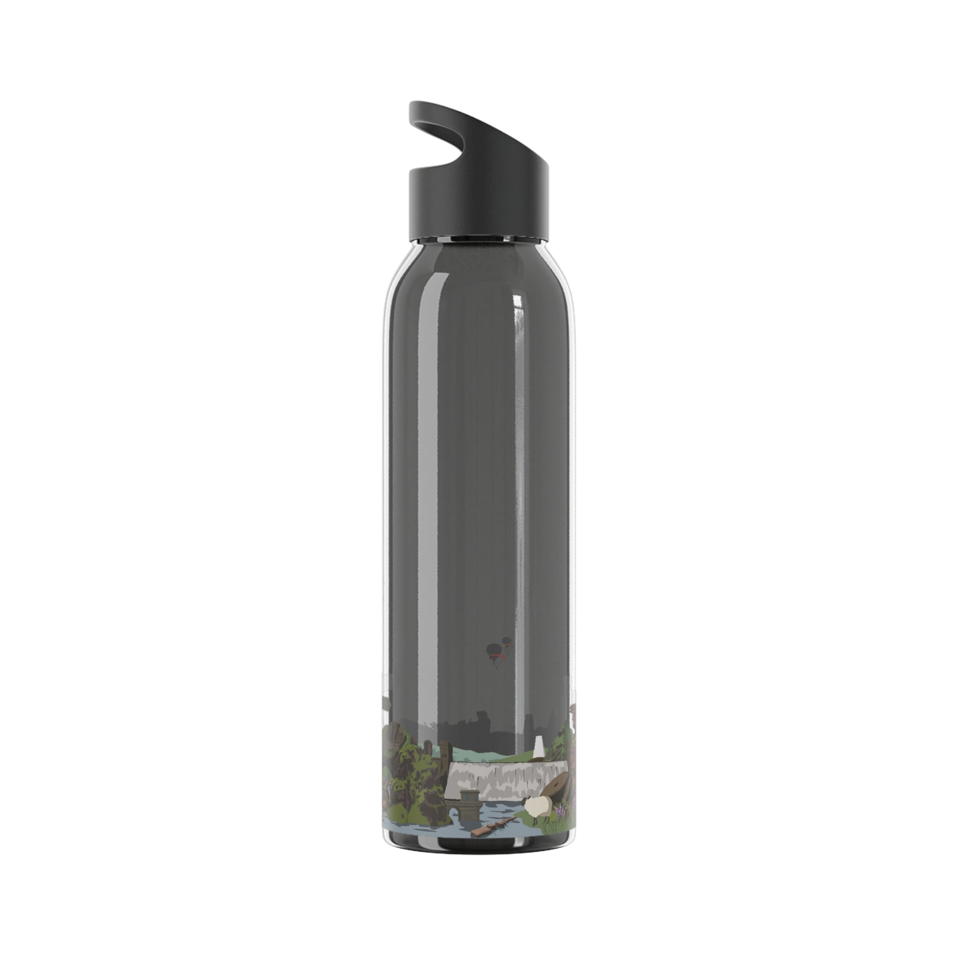 Peak District Illustrated Water Bottle - Millstones & Moor