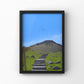 Ingleborough Yorkshire three peaks digital illustration print