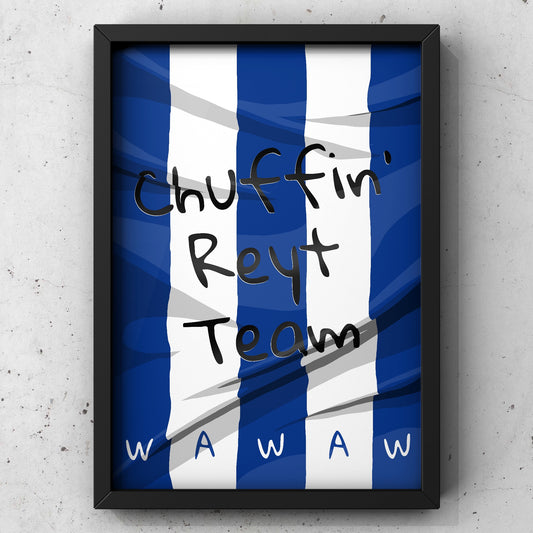 Sheffield Wednesday Shirt Print | SWFC | A5 A4 A3