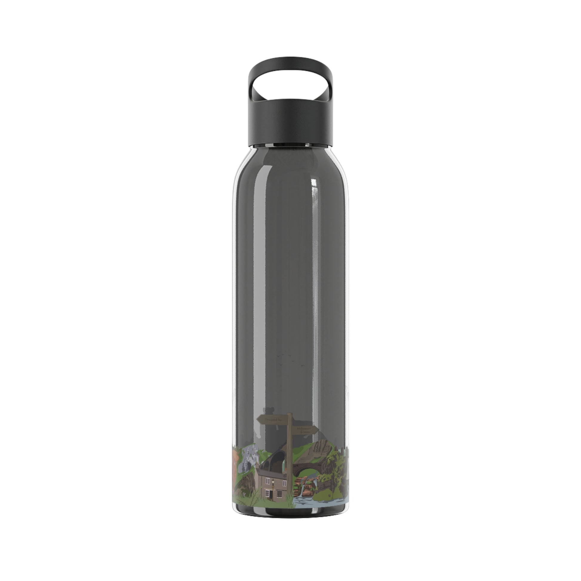 Peak District Illustrated Water Bottle - Millstones & Moor