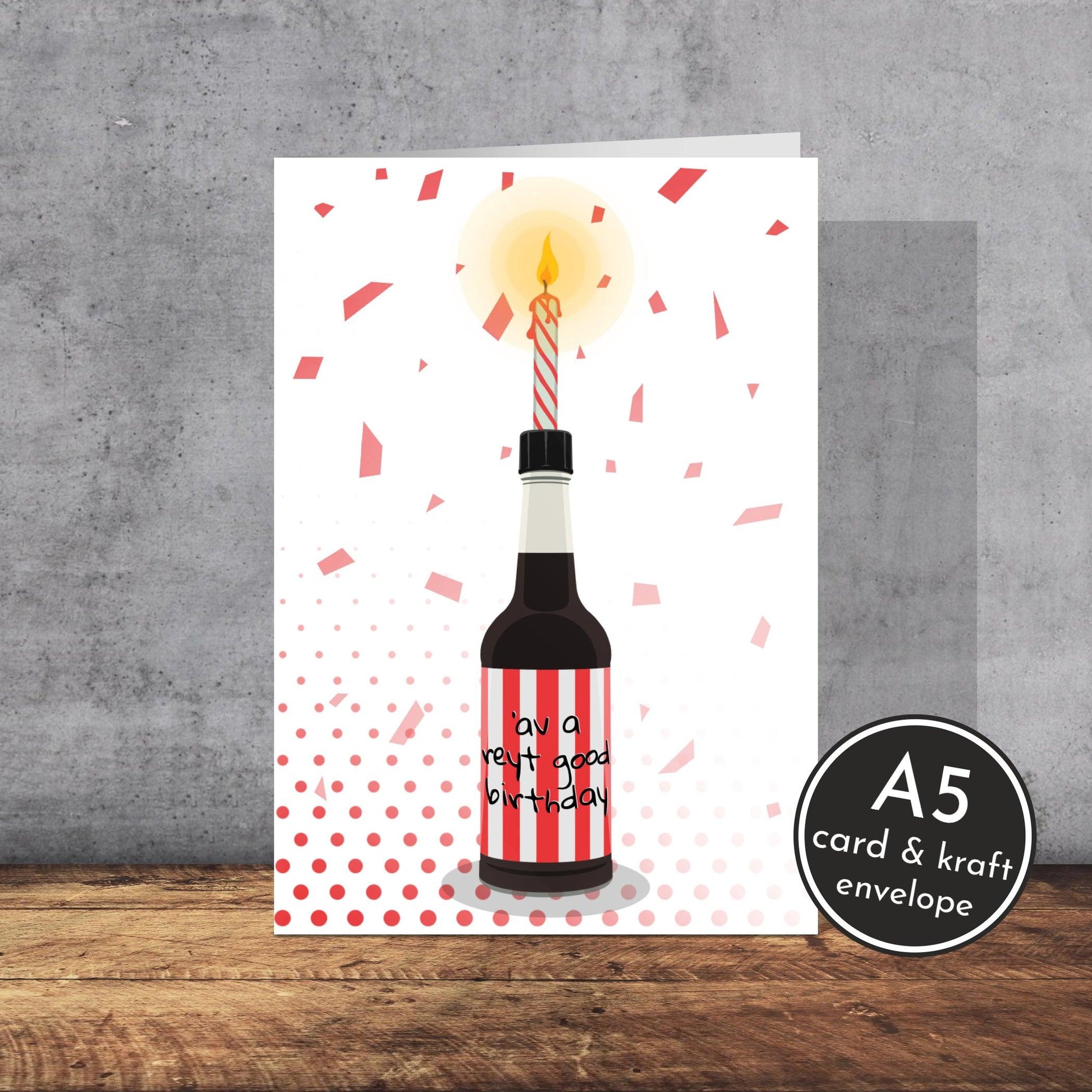 Henderson’s Relish Sheffield United Birthday Card | Sheffield Slang | A5 Card and Envelope - Millstones & Moor