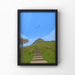Pen-y-Ghent Yorkshire three peaks digital illustration print
