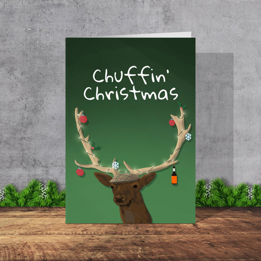 Mardy Reindeer Christmas Card | A5 Card and Envelope