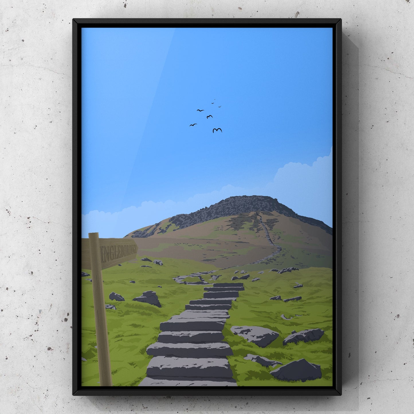 Ingleborough | Yorkshire Print | A5 A4 A3