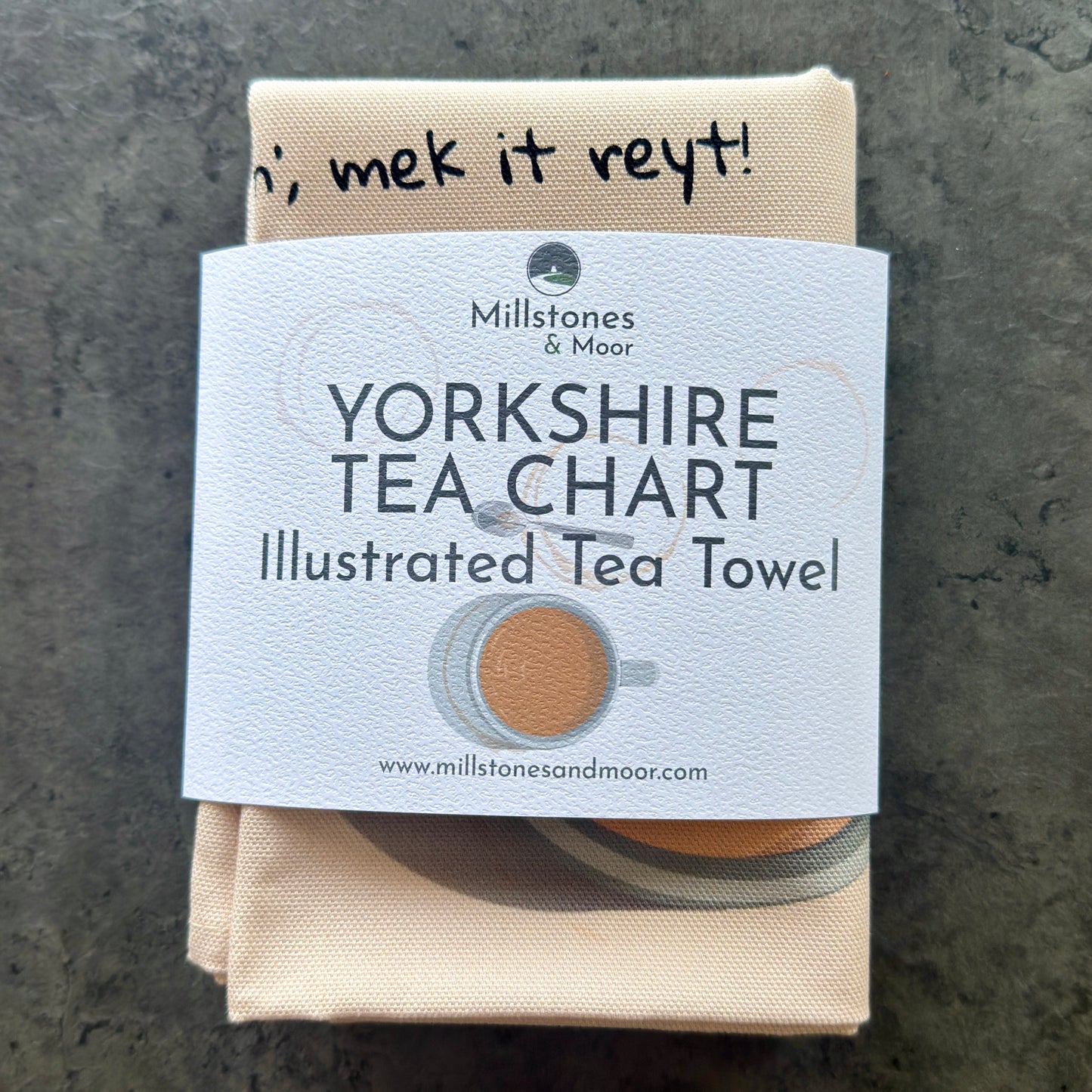 Yorkshire Tea Chart Illustrated Tea Towel