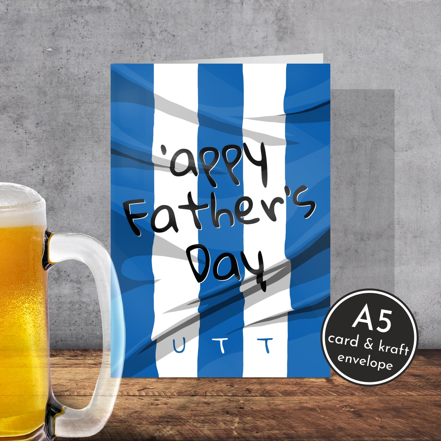 Huddersfield Town Football Club Father’s Day Card | Yorkshire Slang | A5 Card and Envelope - Millstones & Moor