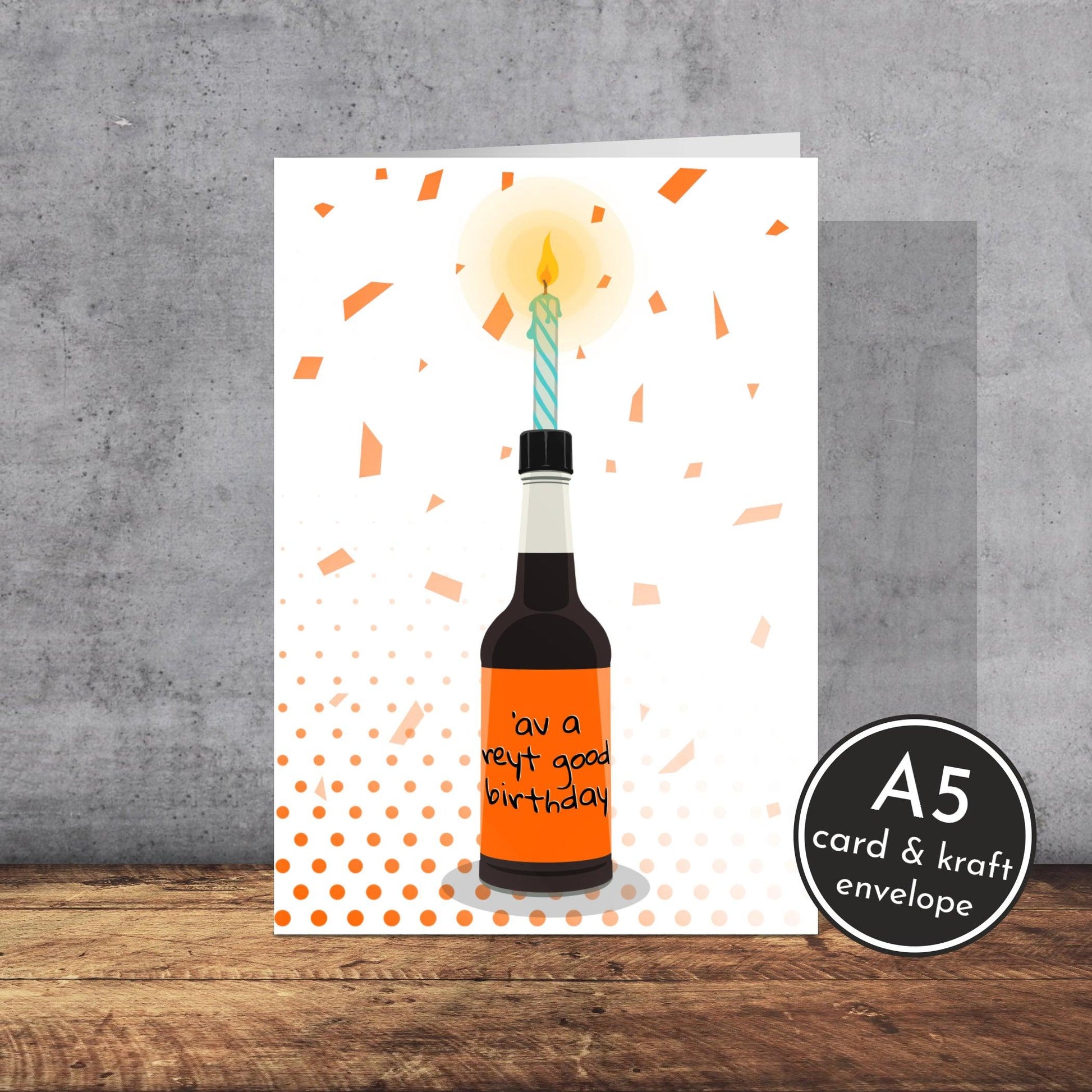 Henderson’s Relish Birthday Card | Sheffield Slang | A5 Card and Envelope - Millstones & Moor