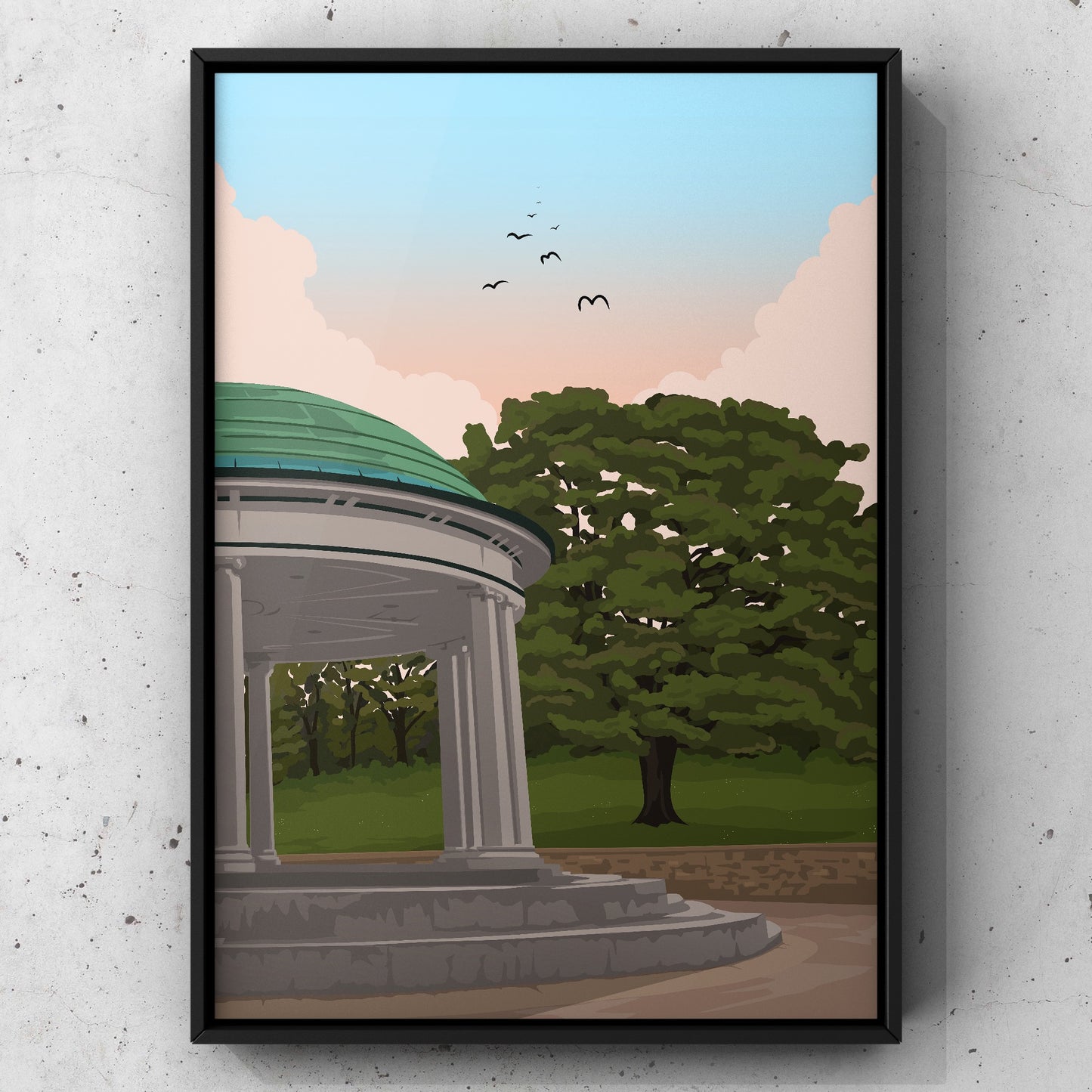 Clifton Park Print | Rotherham Print | A5 A4 A3