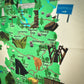 Peak District Map Illustrated Tea Towel